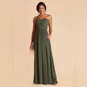 Birdy Grey Grace convertible dress in olive (XS)